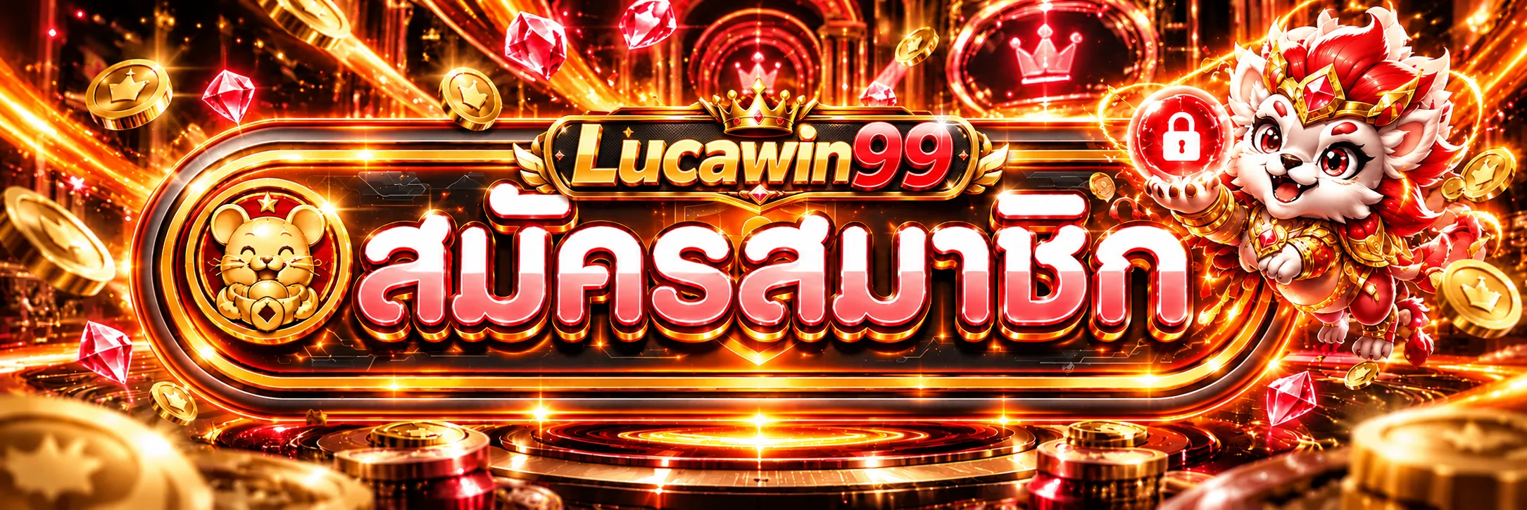 แบนเนอร์สมัครสมาชิกและเข้าสู่ระบบ Lucawin99